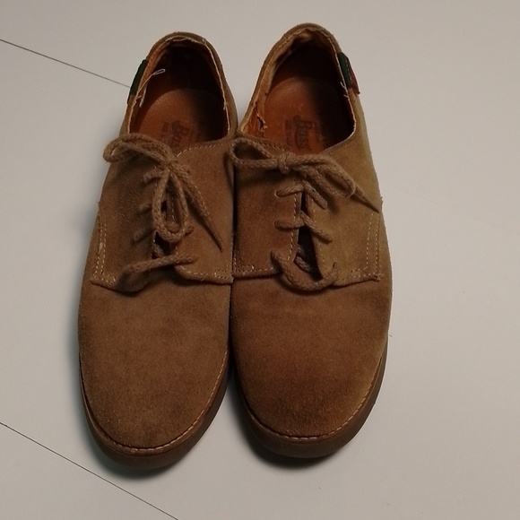 Vintage Bass made in usa suede light brown tan woman shoe. Size 7 - Picture 2 of 9